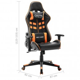 Acquista Sedia da Gaming Nera e Arancione in Similpelle con riferimento GHV-20508 della ditta GARDENHOME