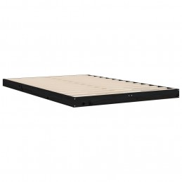 Acquista Giroletto Nero 120x190cm Legno Massello Pino 4FT Small Double con riferimento GHV-823478 della ditta GARDENHOME
