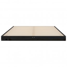 Acquista Giroletto Nero 120x190cm Legno Massello Pino 4FT Small Double con riferimento GHV-823478 della ditta GARDENHOME