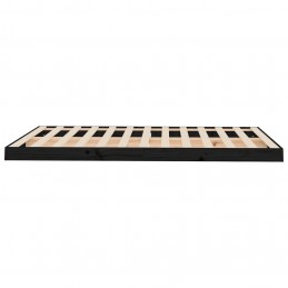 Acquista Giroletto Nero 120x190cm Legno Massello Pino 4FT Small Double con riferimento GHV-823478 della ditta GARDENHOME