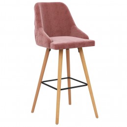 Acquista Sgabelli da Bar 2 pz Rosa in Velluto con riferimento GHV-289467 della ditta GARDENHOME