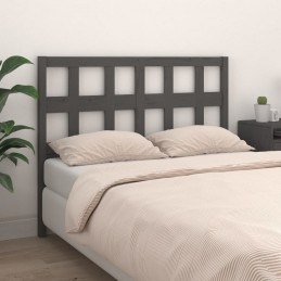 Acquista Testiera per Letto Grigia 125,5x4x100 cm Legno Massello di Pino con riferimento GHV-818912 della ditta GARDENHOME