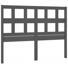 Acquista Testiera per Letto Grigia 125,5x4x100 cm Legno Massello di Pino con riferimento GHV-818912 della ditta GARDENHOME