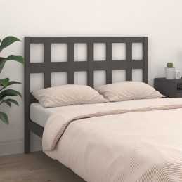 Acquista Testiera per Letto Grigia 125,5x4x100 cm Legno Massello di Pino con riferimento GHV-818912 della ditta GARDENHOME