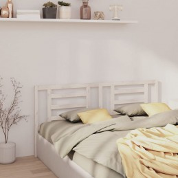 Acquista Testiera per Letto Bianca 166x4x100cm in Legno Massello di Pino con riferimento GHV-818831 della ditta GARDENHOME