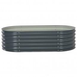 Acquista Letto Rialzato Giardino 160x80x44 cm in Acciaio Zincato Grigio con riferimento GHV-45529 della ditta GARDENHOME