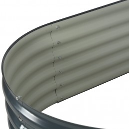 Acquista Letto Rialzato Giardino 160x80x44 cm in Acciaio Zincato Grigio con riferimento GHV-45529 della ditta GARDENHOME
