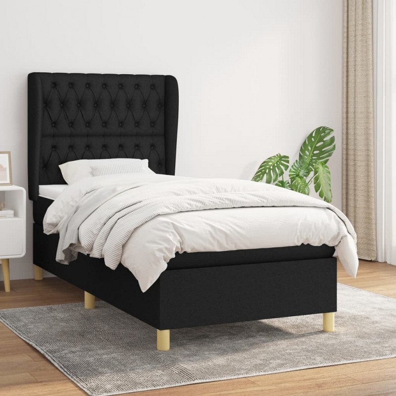 Acquista Giroletto a Molle con Materasso Nero 90x200 cm in Tessuto con riferimento GHV-3128735 della ditta GARDENHOME