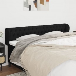 Acquista Testiera ad Orecchio Nera 183x23x78/88 cm in Tessuto con riferimento GHV-3117496 della ditta GARDENHOME