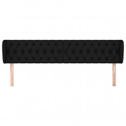 Acquista Testiera ad Orecchio Nera 183x23x78/88 cm in Tessuto con riferimento GHV-3117496 della ditta GARDENHOME