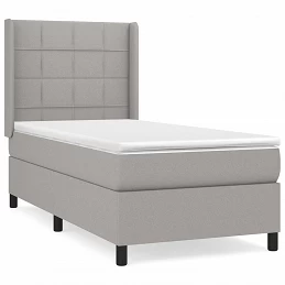 Acquista Giroletto a Molle con Materasso Grigio Chiaro 90x200 cm Tessuto con riferimento GHV-3131401 della ditta GARDENHOME