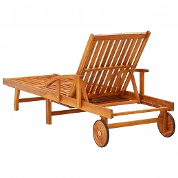 Acquista Sdraio 2 pz con Cuscini in Legno Massello di Acacia con riferimento GHV-3077331 della ditta GARDENHOME