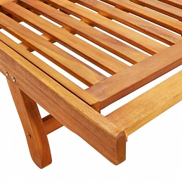 Acquista Sdraio 2 pz con Cuscini in Legno Massello di Acacia con riferimento GHV-3077331 della ditta GARDENHOME