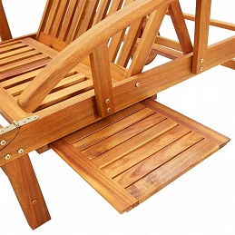 Acquista Sdraio 2 pz con Cuscini in Legno Massello di Acacia con riferimento GHV-3077331 della ditta GARDENHOME