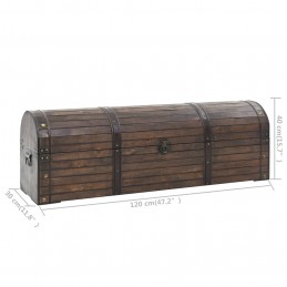 Acquista Baule in Legno Massello Stile Vintage 120x30x40 cm con riferimento GHV-245801 della ditta GARDENHOME