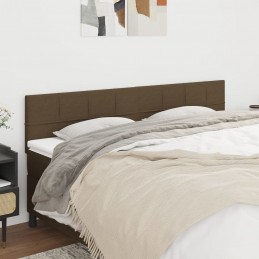 Acquista Testiera 2 pz Marrone Scuro 90x5x78/88 cm in Tessuto con riferimento GHV-346077 della ditta GARDENHOME