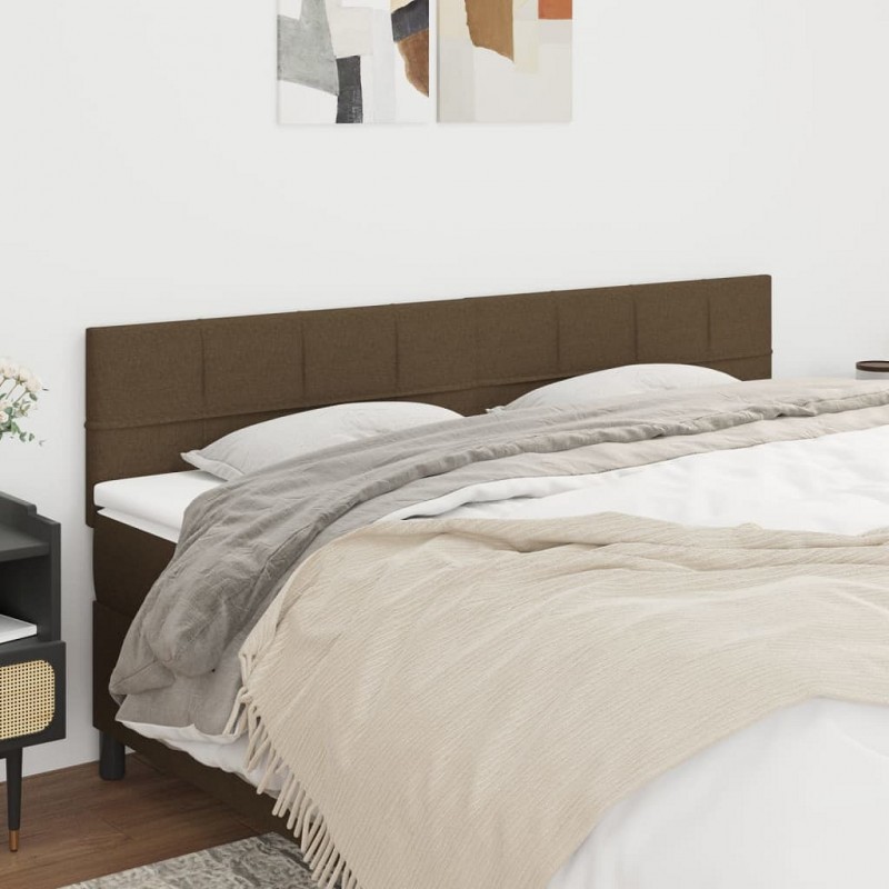 Acquista Testiera 2 pz Marrone Scuro 90x5x78/88 cm in Tessuto con riferimento GHV-346077 della ditta GARDENHOME