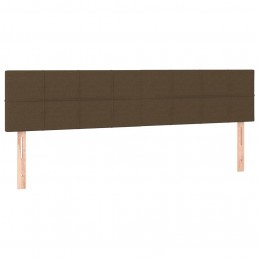 Acquista Testiera 2 pz Marrone Scuro 90x5x78/88 cm in Tessuto con riferimento GHV-346077 della ditta GARDENHOME