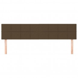 Acquista Testiera 2 pz Marrone Scuro 90x5x78/88 cm in Tessuto con riferimento GHV-346077 della ditta GARDENHOME