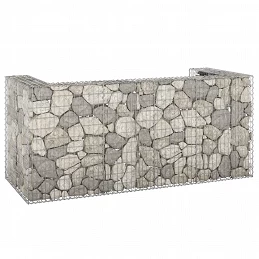 Acquista Gabbione per Bidoni in Acciaio Zincato 254x100x110 cm con riferimento GHV-151300 della ditta GARDENHOME