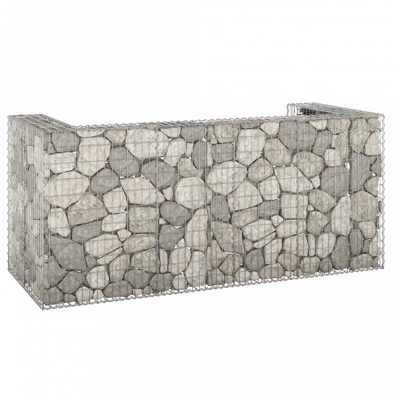Acquista Gabbione per Bidoni in Acciaio Zincato 254x100x110 cm con riferimento GHV-151300 della ditta GARDENHOME
