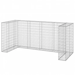 Acquista Gabbione per Bidoni in Acciaio Zincato 254x100x110 cm con riferimento GHV-151300 della ditta GARDENHOME