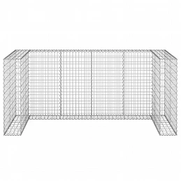Acquista Gabbione per Bidoni in Acciaio Zincato 254x100x110 cm con riferimento GHV-151300 della ditta GARDENHOME