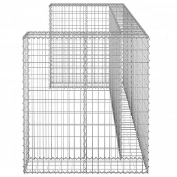 Acquista Gabbione per Bidoni in Acciaio Zincato 254x100x110 cm con riferimento GHV-151300 della ditta GARDENHOME