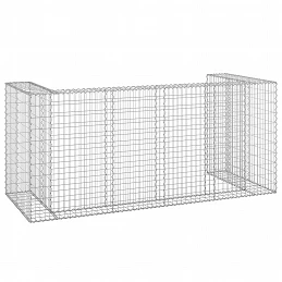 Acquista Gabbione per Bidoni in Acciaio Zincato 254x100x110 cm con riferimento GHV-151300 della ditta GARDENHOME