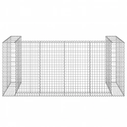 Acquista Gabbione per Bidoni in Acciaio Zincato 254x100x110 cm con riferimento GHV-151300 della ditta GARDENHOME