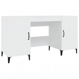 Acquista Scrivania Bianco Lucido 140x50x75 cm in Legno Multistrato con riferimento GHV-812777 della ditta GARDENHOME