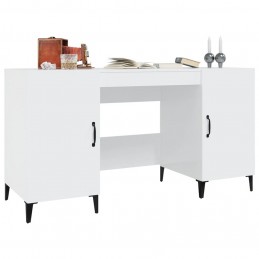 Acquista Scrivania Bianco Lucido 140x50x75 cm in Legno Multistrato con riferimento GHV-812777 della ditta GARDENHOME