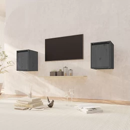 Acquista Pensili 2 pz Grigi 30x30x40 cm in Legno Massello di Pino con riferimento GHV-813480 della ditta GARDENHOME