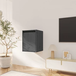 Acquista Pensili 2 pz Grigi 30x30x40 cm in Legno Massello di Pino con riferimento GHV-813480 della ditta GARDENHOME