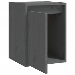 Acquista Pensili 2 pz Grigi 30x30x40 cm in Legno Massello di Pino con riferimento GHV-813480 della ditta GARDENHOME