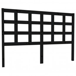 Acquista Testiera per Letto Nera 145,5x4x100cm in Legno Massello di Pino con riferimento GHV-817894 della ditta GARDENHOME
