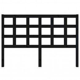 Acquista Testiera per Letto Nera 145,5x4x100cm in Legno Massello di Pino con riferimento GHV-817894 della ditta GARDENHOME