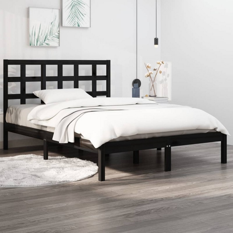Acquista Giroletto Nero in Legno Massello 140x190 cm con riferimento GHV-3105454 della ditta GARDENHOME