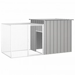 Acquista Gabbia per Conigli Grigia 200x91x100 cm Acciaio Zincato con riferimento GHV-3155528 della ditta GARDENHOME