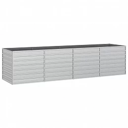 Acquista Letto Rialzato Giardino 320x80x77 cm in Acciaio Zincato Argento con riferimento GHV-316890 della ditta GARDENHOME