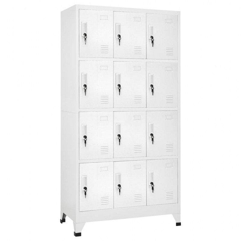 Acquista Armadietto a Chiave con 12 Scomparti 90x45x180 cm con riferimento GHV-244476 della ditta GARDENHOME