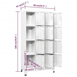 Acquista Armadietto a Chiave con 12 Scomparti 90x45x180 cm con riferimento GHV-244476 della ditta GARDENHOME