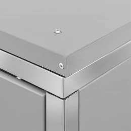 Acquista Copri Bidoni Pattume Quadruplo 276,5x77,5x115,5cm Acciaio Inox con riferimento GHV-149561 della ditta GARDENHOME