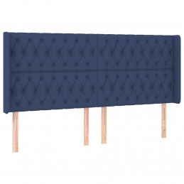 Acquista Testiera ad Orecchio Blu 203x16x118/128 cm in Tessuto con riferimento GHV-3119944 della ditta GARDENHOME