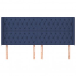 Acquista Testiera ad Orecchio Blu 203x16x118/128 cm in Tessuto con riferimento GHV-3119944 della ditta GARDENHOME
