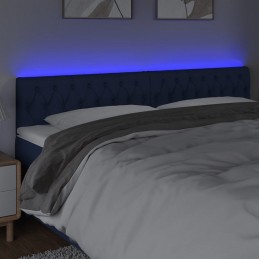 Acquista Testiera a LED Blu 200x7x78/88 cm in Tessuto con riferimento GHV-3121976 della ditta GARDENHOME