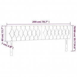 Acquista Testiera a LED Blu 200x7x78/88 cm in Tessuto con riferimento GHV-3121976 della ditta GARDENHOME