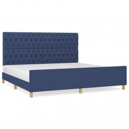 Acquista Giroletto con Testiera Blu 180x200 cm in Tessuto con riferimento GHV-3125330 della ditta GARDENHOME