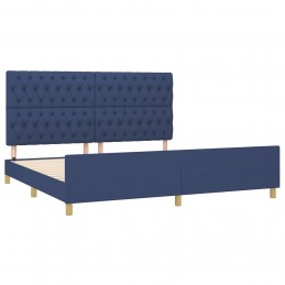 Acquista Giroletto con Testiera Blu 180x200 cm in Tessuto con riferimento GHV-3125330 della ditta GARDENHOME