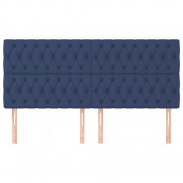 Acquista Testiera 4 pz Blu 100 x 7 x 78/88 cm in Tessuto con riferimento GHV-3116696 della ditta GARDENHOME